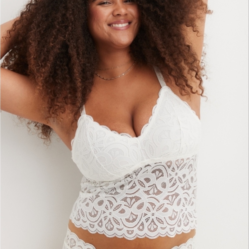 Aerie Show Off Rooftop Garden Lace Cami Bralette